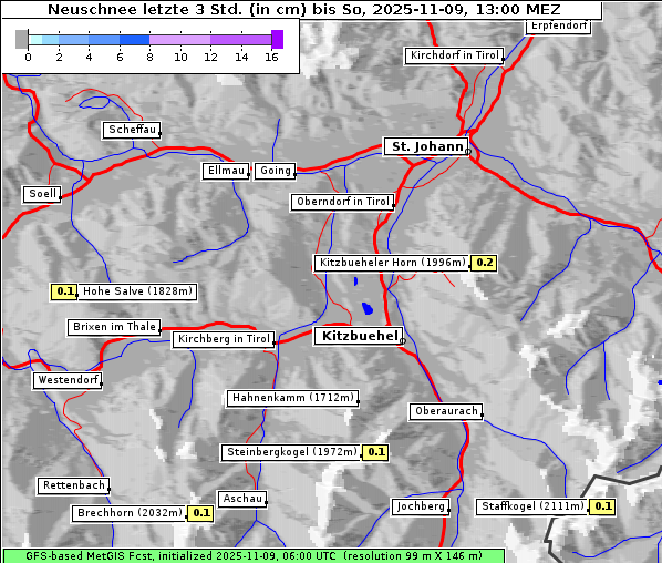 Neuschnee, 9. 11. 2025