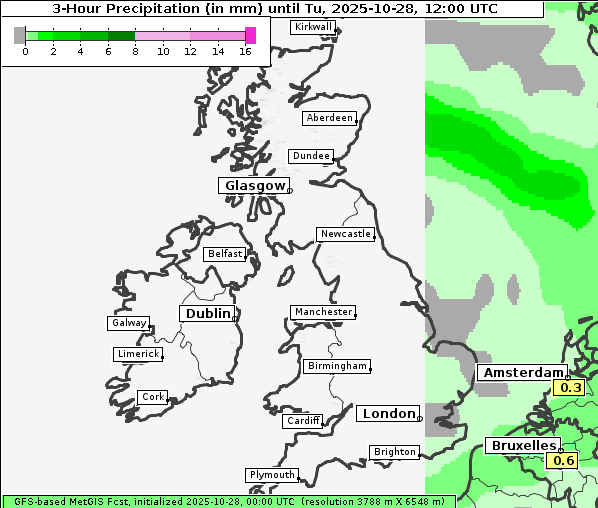 Niederschlag, 28. 10. 2025