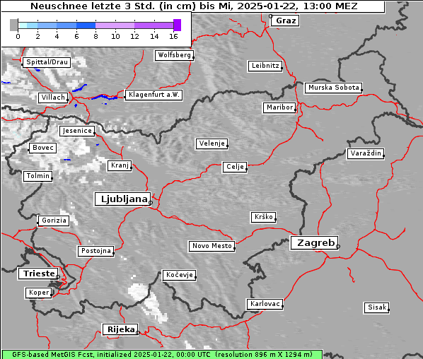 Neuschnee, 22. 1. 2025