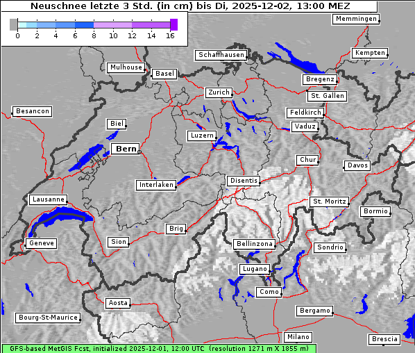 Neuschnee, 2. 12. 2025