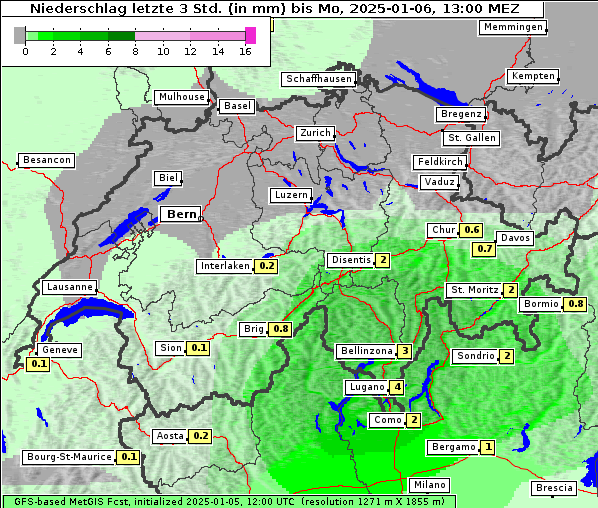 Niederschlag, 6. 1. 2025