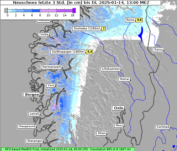 Neuschnee, 14. 1. 2025