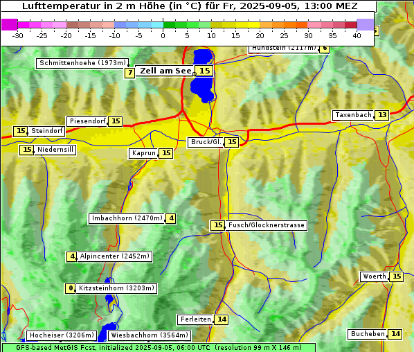 Temperatur, 5. 9. 2025