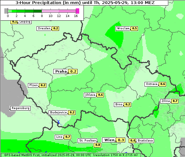 Niederschlag, 29. 5. 2025