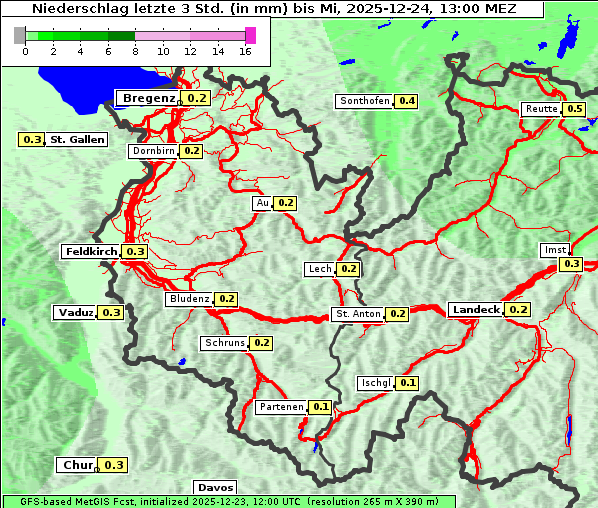 Niederschlag, 24. 12. 2025