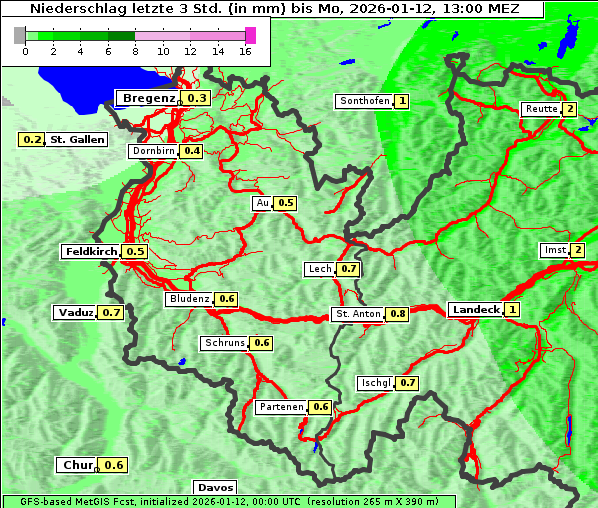 Niederschlag, 12. 1. 2026