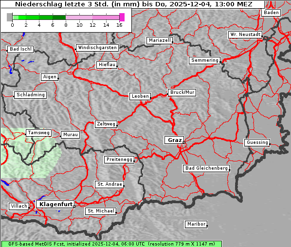 Niederschlag, 4. 12. 2025