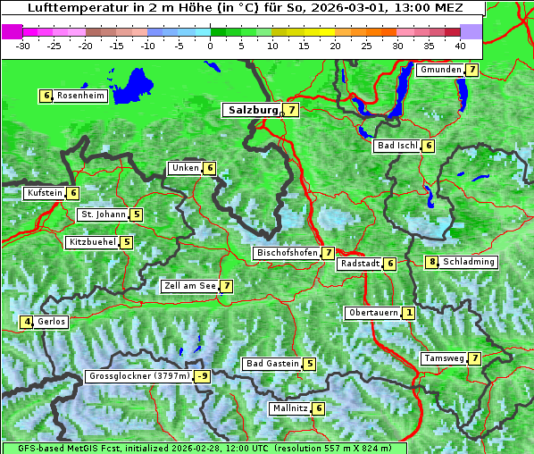 Temperatur, 1. 3. 2026