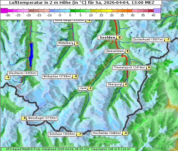Temperatur, 4. 4. 2026