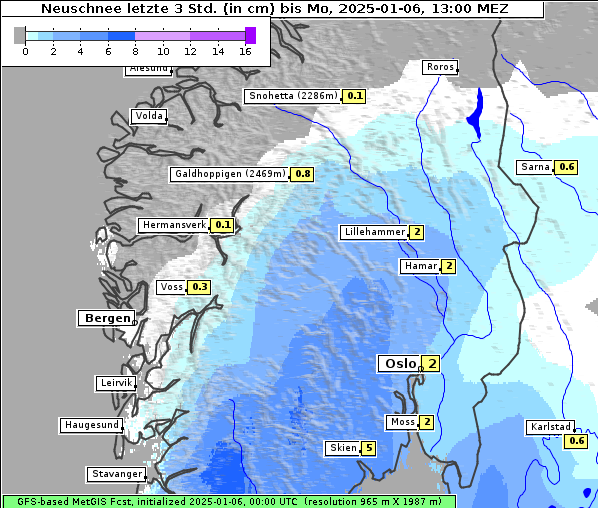 Neuschnee, 6. 1. 2025