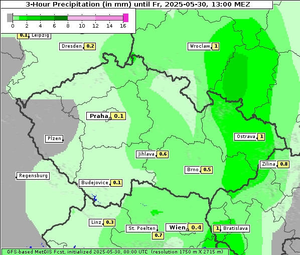 Niederschlag, 30. 5. 2025