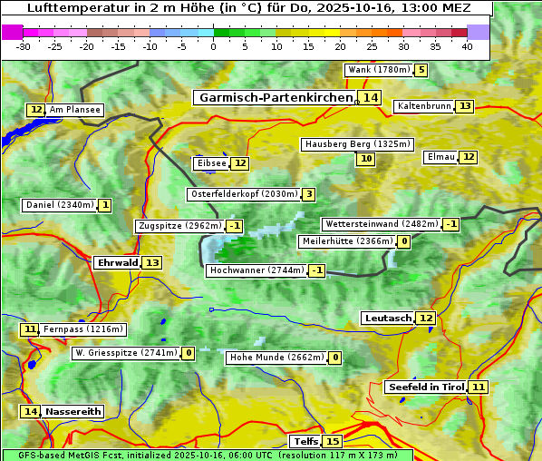 Temperatur, 16. 10. 2025