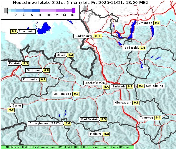 Neuschnee, 21. 11. 2025