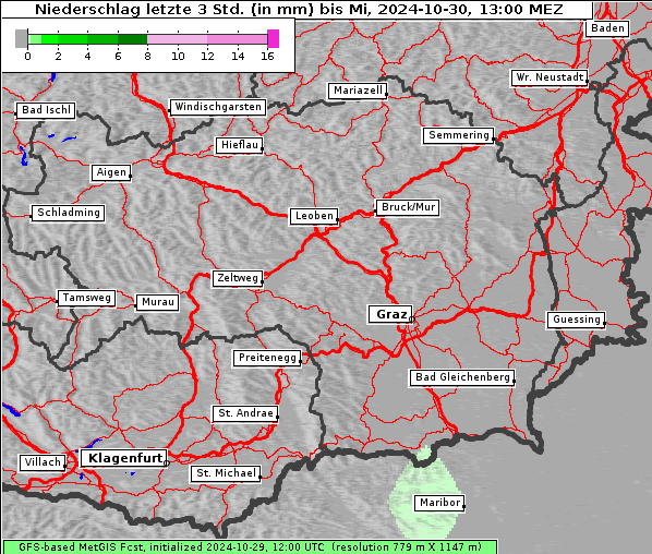 Niederschlag, 30. 10. 2024