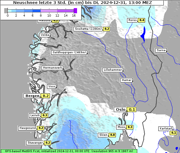 Neuschnee, 31. 12. 2024