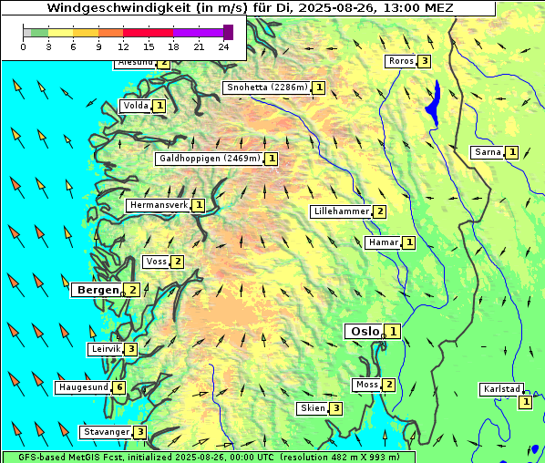 Wind, 26. 8. 2025