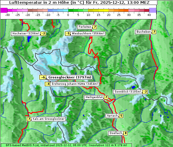 Temperatur, 12. 12. 2025