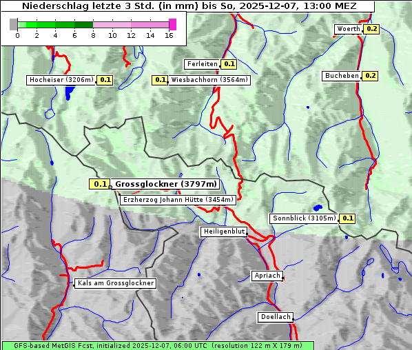 Niederschlag, 7. 12. 2025