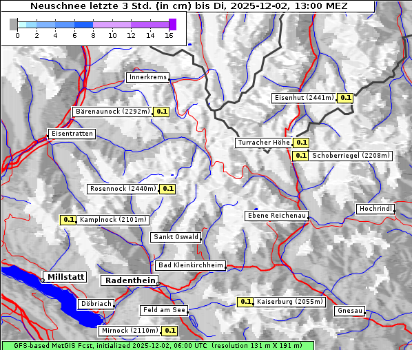 Neuschnee, 2. 12. 2025
