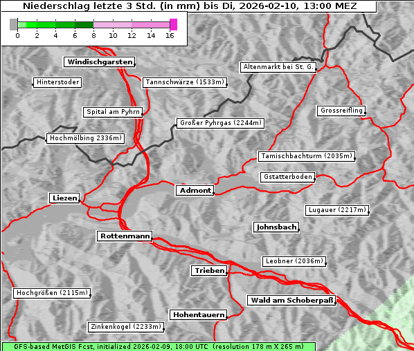 Niederschlag, 10. 2. 2026