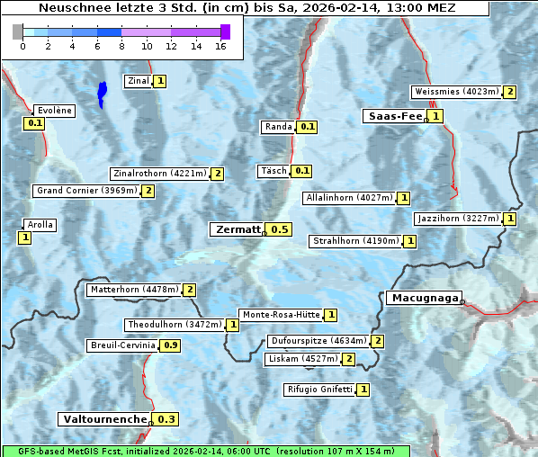 Neuschnee, 14. 2. 2026