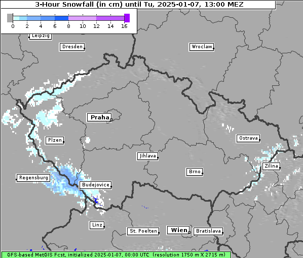 Neuschnee, 7. 1. 2025