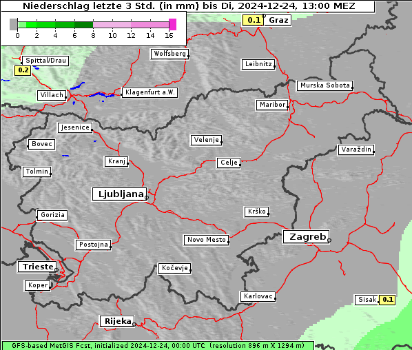 Niederschlag, 24. 12. 2024