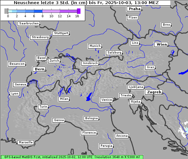 Neuschnee, 3. 10. 2025