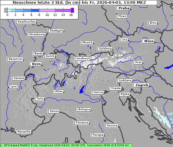 Neuschnee, 3. 4. 2026