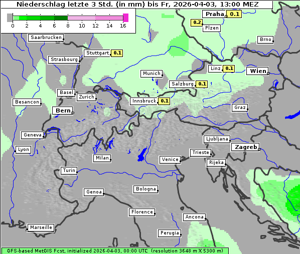 Niederschlag, 3. 4. 2026