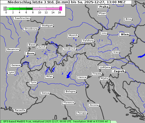 Niederschlag, 27. 12. 2025