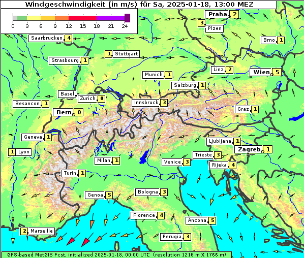 Wind, 18. 1. 2025