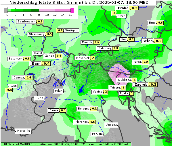 Niederschlag, 7. 1. 2025