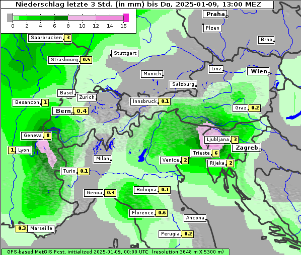 Niederschlag, 9. 1. 2025