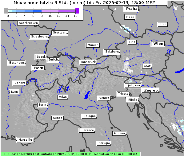 Neuschnee, 13. 2. 2026
