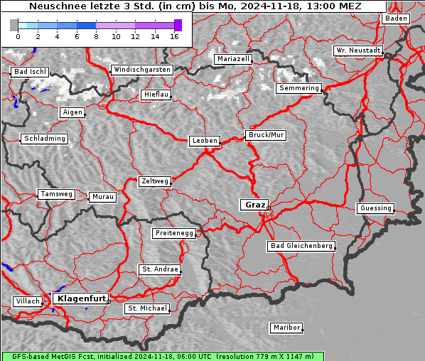 Neuschnee, 18. 11. 2024