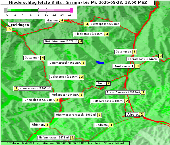 Niederschlag, 28. 5. 2025