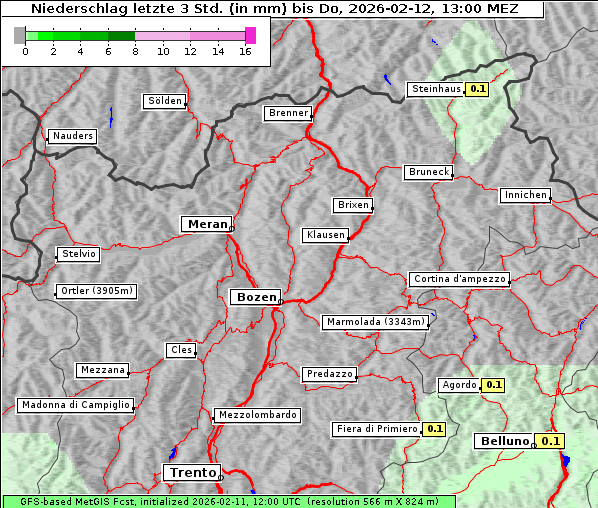 Niederschlag, 12. 2. 2026