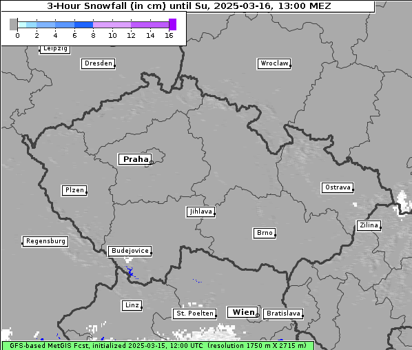 Neuschnee, 16. 3. 2025