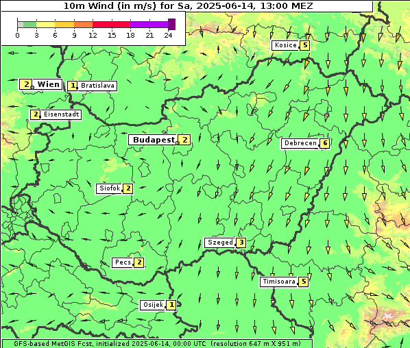 Wind, 14. 6. 2025