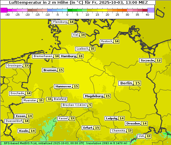 Temperatur, 3. 10. 2025