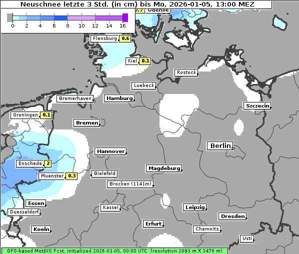 Neuschnee, 5. 1. 2026