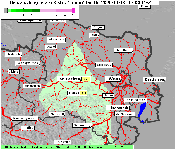 Niederschlag, 18. 11. 2025