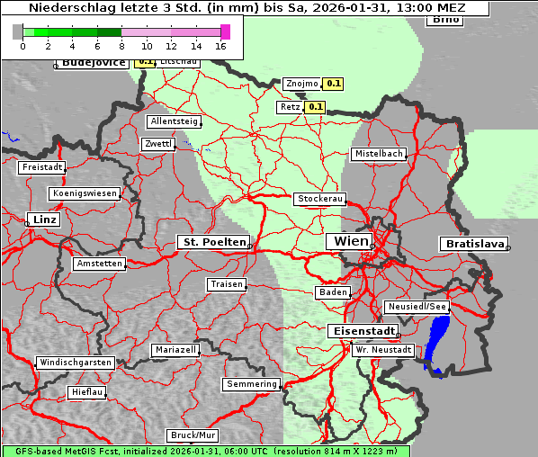 Niederschlag, 31. 1. 2026