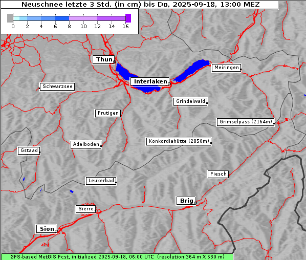 Neuschnee, 18. 9. 2025