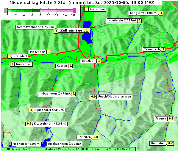 Niederschlag, 5. 10. 2025