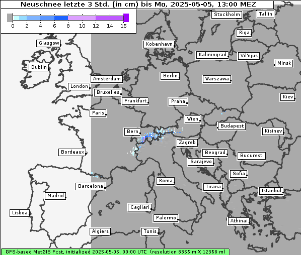 Neuschnee, 5. 5. 2025