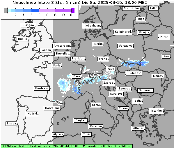 Neuschnee, 15. 3. 2025