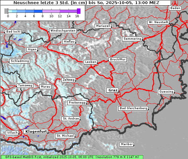 Neuschnee, 5. 10. 2025