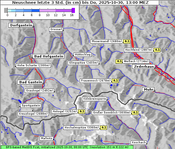 Neuschnee, 30. 10. 2025